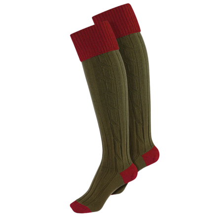Alan Paine W's Sock Red/Olive
