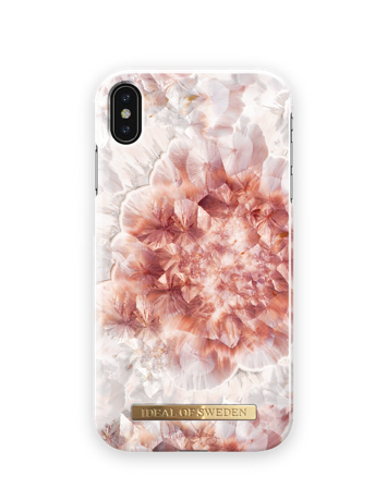 Female deksel, Hannalicious iPhone XS Max Rose Quartz Crystal, iDeal of Sweden