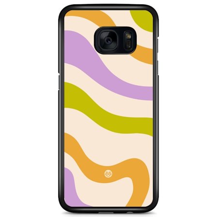 Bjornberry Skal Samsung Galaxy S7 - Grön/orange 70-tal