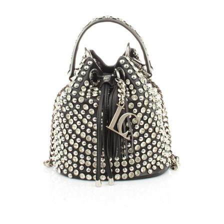 La Carrie, Bucket Bag Zwart, Dames, Maat:ONE Size,Rhinestones
