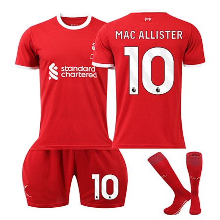 Liverpool FC Barnkläder Fotbollströja Set med Strumpor - Nr.10 MAC ALLISTER#24