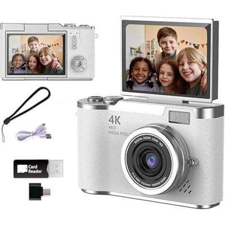 Digitalkamera 48 MP, 1080p FHD, 8x zoom, Elektronisk billedstabilisering