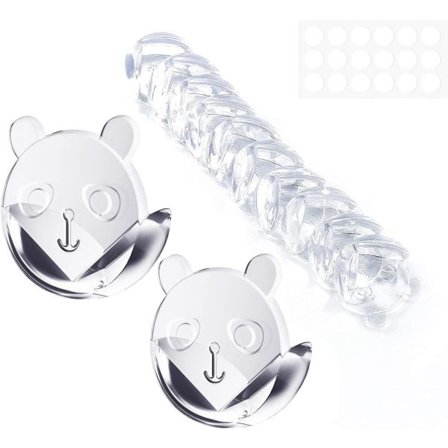 12st björnform Baby, Baby Baby, Transparent Giftfri Luktfri för hörnbord Möbler Corne