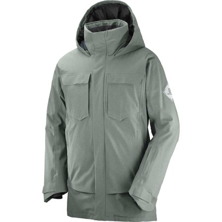 Salomon Men's Stance Cargo Jacket Men lined ski jackets Grey XL