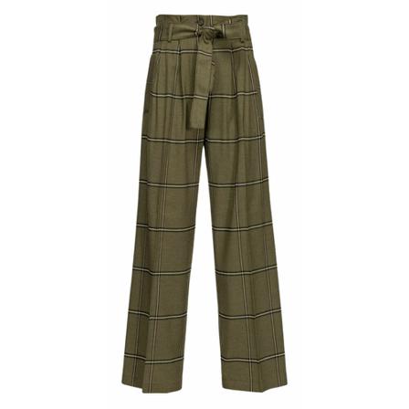 Pinko, Wide Trousers Groen, Dames, Maat:M