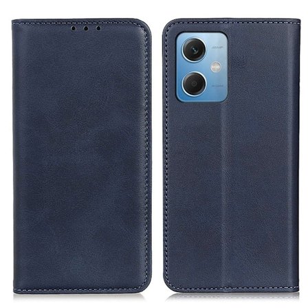 Äkta läder Xiaomi Redmi Note 12 fodral - Blå