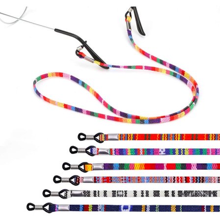 6-pack glasögonremmar, solglasögonkedja, läsglasögonhållare