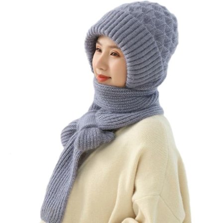 Vinterhals i ett stykke Varmende vindtett tykk lue for utendørs reiser