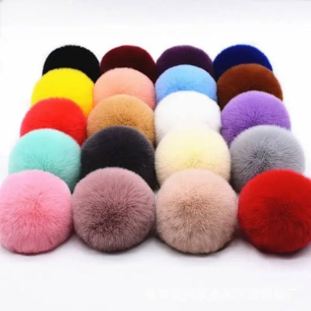 Pompom 5cm 6cm 8cm Fluffy Fur Ball Soft Pompon DIY Pompons For Keychain Sewing On Scarf Hats Shoes Apparel Craft Supplies