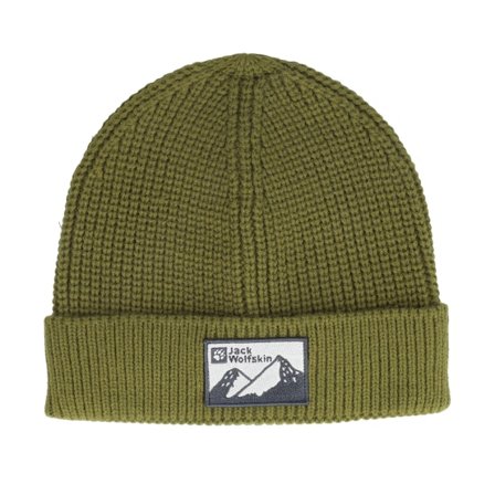 Jack Wolfskin - Zelená cuff Beanie - Edo Badge Beanie Cottage Cuff @ Hatstore