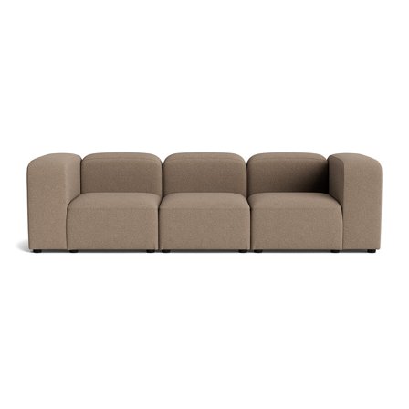Milo 3 personers sofa - Loop Mørk Beige - 270x100x72 - Sofa, 3 personers sofa