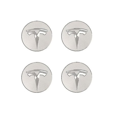 Tesla Model 3/X/S/Y Navigeringshjulskåpa Modifieringstillbehör Silver (FMY)