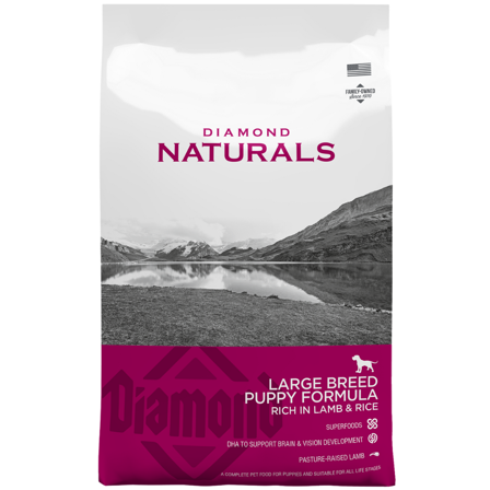 Diamond Naturals Large Breed Puppy Lamm & Ris 15 kg