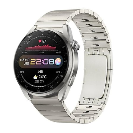 Silver Silver 22mm Metall Klockarmband kompatibelt med Huawei Watch Gt2 Pro kompatibelt med Huawei Watch Gt2 Pro