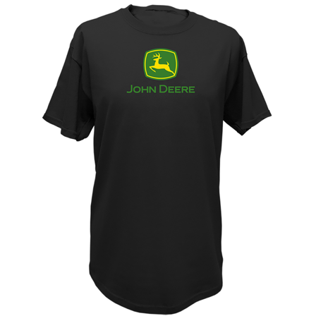 John Deere JD Logo Tee Black Black