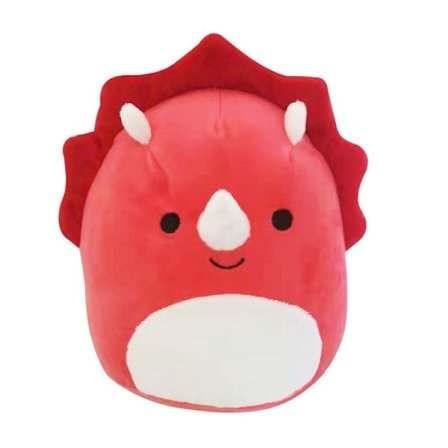 20-25 cm Squishmallow-tyyny pehmolelu RED TRICERATOPS RED W