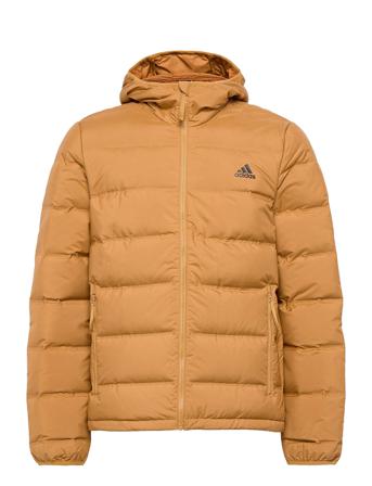 Helionic Hooded Down Jacket Brown Adidas Performance