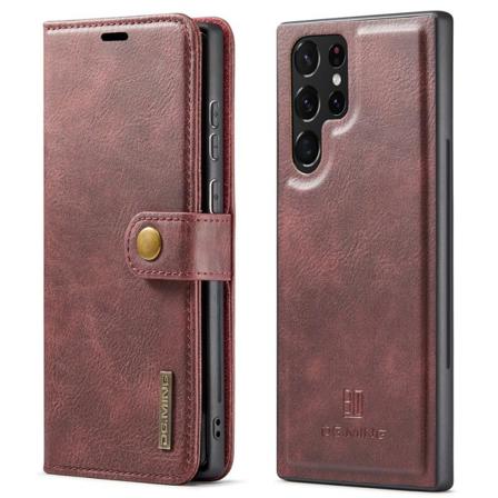Dg.ming Samsung Galaxy S22 Ultra 2in1 Magnet Fodral / Skal Röd