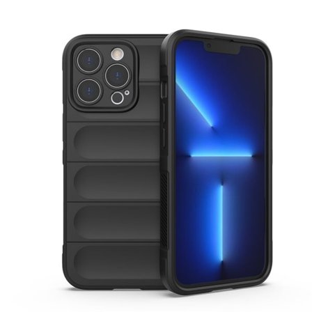 Magic Shield-etui for iPhone 13 Pro fleksibelt pansredeksel svart