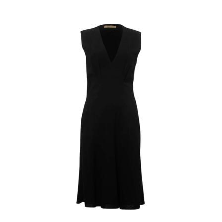Balenciaga Vintage Pre-owned Sleeveless Midi Kjole Sort, Dame