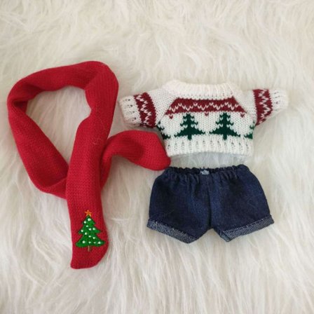 Dukkegensere Strikket kåpeskjerf 5 5