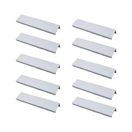 (Vit) Parti med 10 sorte håndtag sorte møbelhåndtag - usynligt håndtag centreret køkkenhåndtag sort håndtag mat sort skab i aluminiumlegering cen