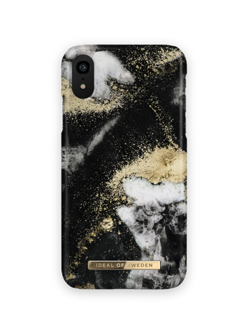 Fashion Case iPhone XR Black Galaxy Marble