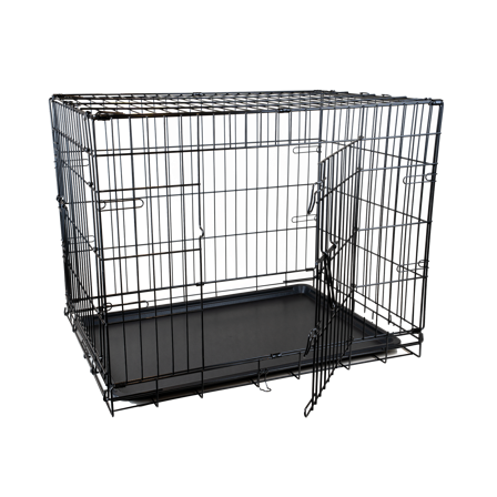 Pritax - Stålbur Fido, M/L, 87x58x67cm, Svart - Hund - Hundebur & transportvesker - Transportbur - ZOO.no