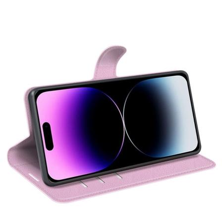 Stöttåligt iPhone 15 Pro fodral - Rosa Rosa