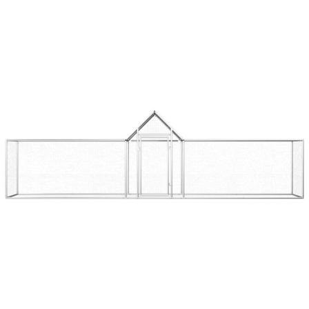 Vidaxl Hönsbur 5x1x1,5 M Galvaniserat Stål Silver