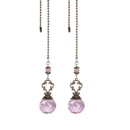 2 Stk Viftelys Hengende Kjede Takdekor Klar Krystall