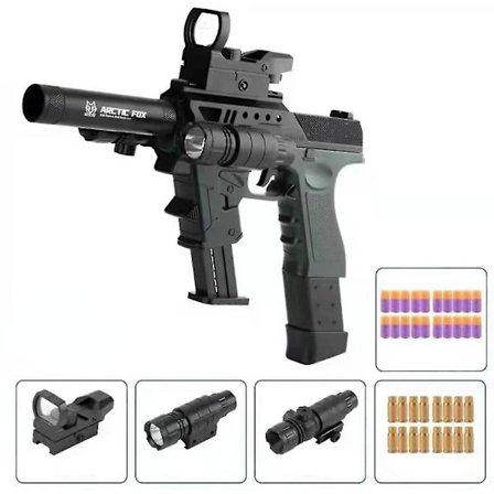 Hywell Tactical Accessories Glock Pistol Shell Ejection Soft Bullet Gun Manuelt indlæst Eva Simulering Legetøjspistol til børn