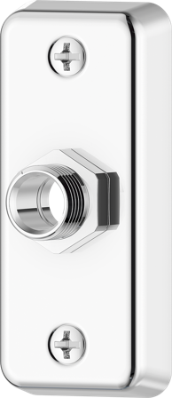 FM Mattsson S600043 Väggbricka med väggtätning, lekande nippel 15 mm, Badrum