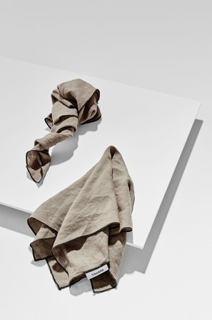 Pastill - Bonne serviet i fransk hør 2-pak - Grøn - Servietter - 50X50 - Fra Homeroom