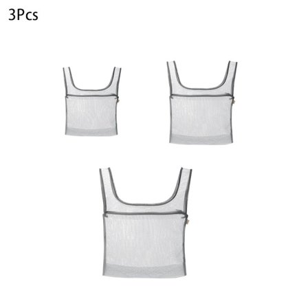 3 stk vaskeposer med håndtak Maskinvask bag Klesoppbevaring