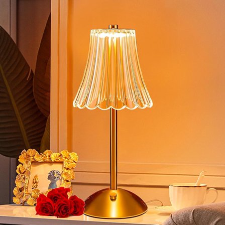 Bordlampe, dimbar krystall sengelampe for soverom, 3 farger oppladbare berøringslamper, nattbordslampe, trådløs lampe, for stue soverom
