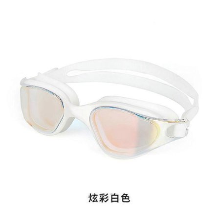 Elektropletterte Svømmebriller Voksen Integrert Silikon Stor Ramme Stort Synsfelt Svømmebriller UV Anti Type Briller