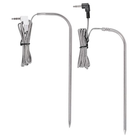 2 st Ersättningsbara Vattentäta Köttprober Kompatibla med BBQ Grill 3,5 mm Fyllda Kött Grill Digital Termometer