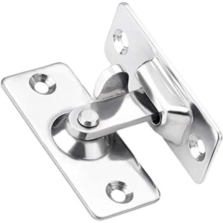 1 st (Silver) 90 graders rätvinklig dörrlås spänne säkerhetsdörr