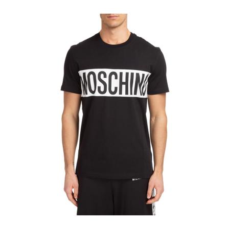 Moschino Logo Band T-Shirt Sort, Herre
