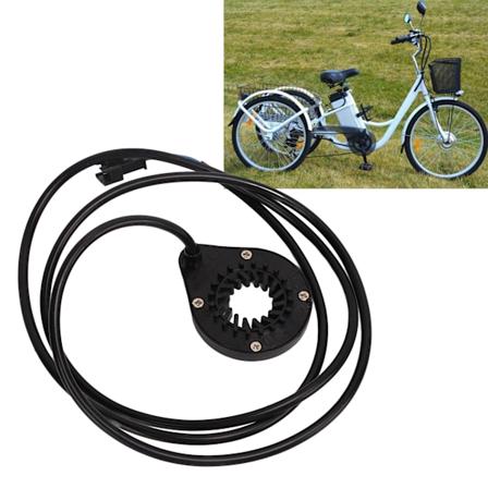 Elektrisk sykkel sykkelkraftpedal assist sensor dobbel hall integrert 12 magnetisk kraftassistansesensor tilbehør for venstre side