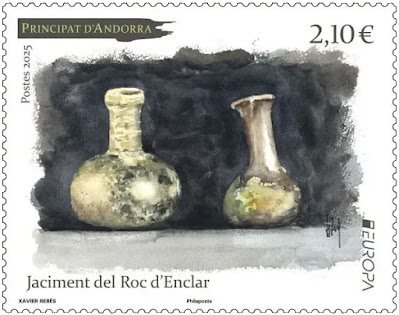 Fransk Andorra - EUROPA 2025 Nationale arkæologiske opdagelser - Postfrisk frimærke