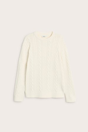 Kappahl | Palmikkoneulepusero | Luonnonvalkoinen