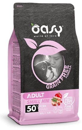 Oasy Grain Free Formula Cibo Secco Maiale Per Cani Adulti Taglia