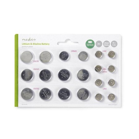 Nedis Lithium/Alkaline Button Cell Battery 3V+1.5V - Multi Pack