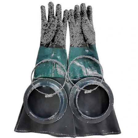 Blästringshandskar Sandblästerdelar 60cm Med O-ringar För Blästringsskåp 2025:e