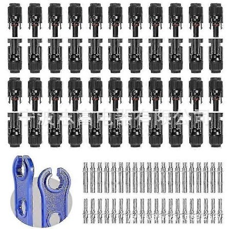 Mc4 Fotovoltaisk Kontakt och Uttag - Utan Nyckel 44 Par-subaoe