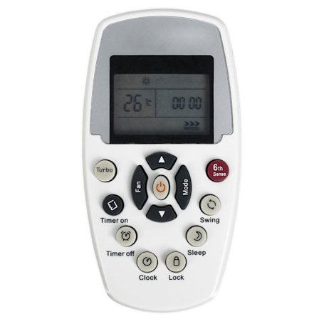 LCD-ilmastointilaitteen kaukosäädin, yleiskäyttöinen korvaava Whirlpool DG11E5-05(wlp1) DG11E3-04 -ilmastointilaitteelle