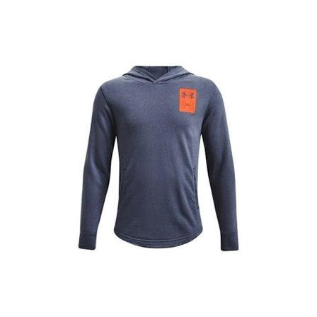 Huppari - Under Armour - Rival Terry Junior - Sininen - Pitkät hihat - Huppu