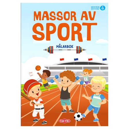Målarbok Massor Av Sport